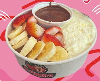 Bowl Ivonny (Bowl de frutas, con Chocolate, y Crema artesanal)